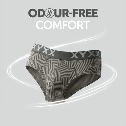XYXX Matrix Cotton-Modal Briefs Linear Grey - view 4