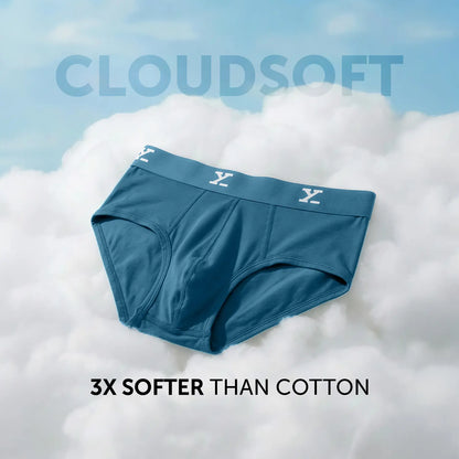 XYXX Cloudsoft Modal Briefs - Aqua Blue - view 2