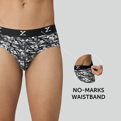 XYXX Shuffle Modal Briefs Camouflage Grey - view 4
