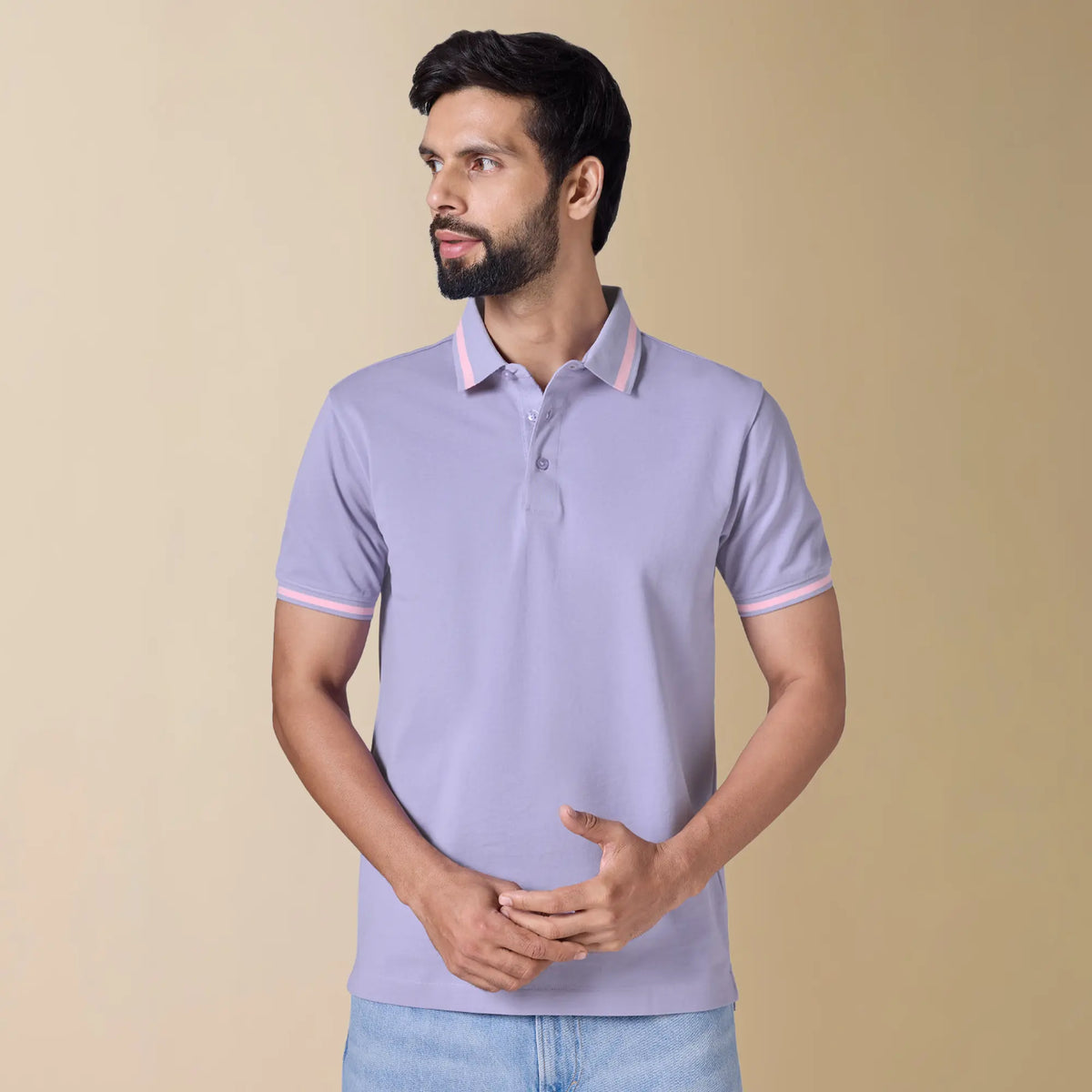 XYXX Pique Polo T-shirt - Purple Mist