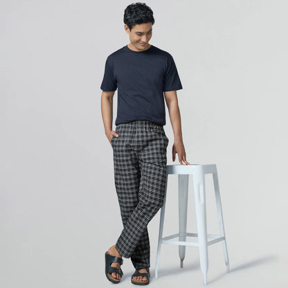 XYXX Checkmate Combed Cotton Pyjamas Crypto Black - view 4