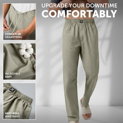 XYXX Cotton Solid Pyjamas - Cascade Grey - view 3