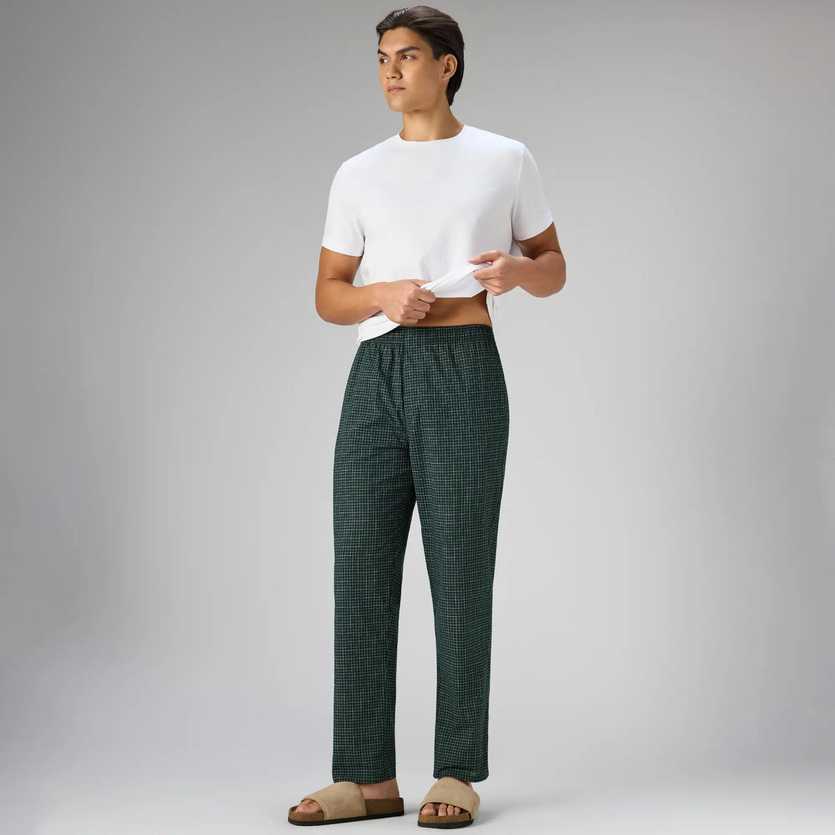 XYXX Cotton Printed Pyjamas - Forest Green - view 3