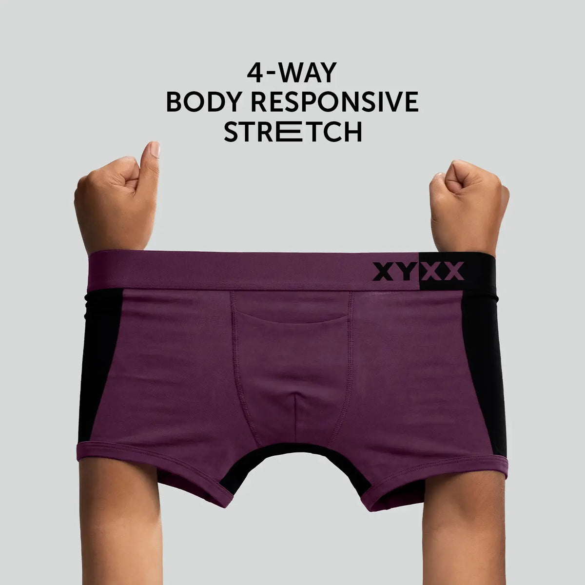XYXX Dualist Modal Trunks Purple Plum - view 3
