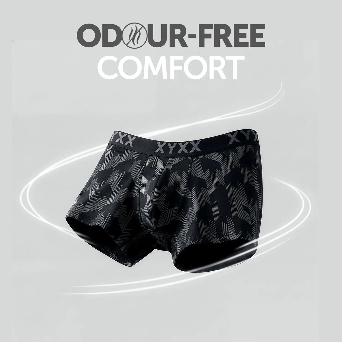 XYXX Matrix Cotton-Modal Trunks Chevron Black - view 4