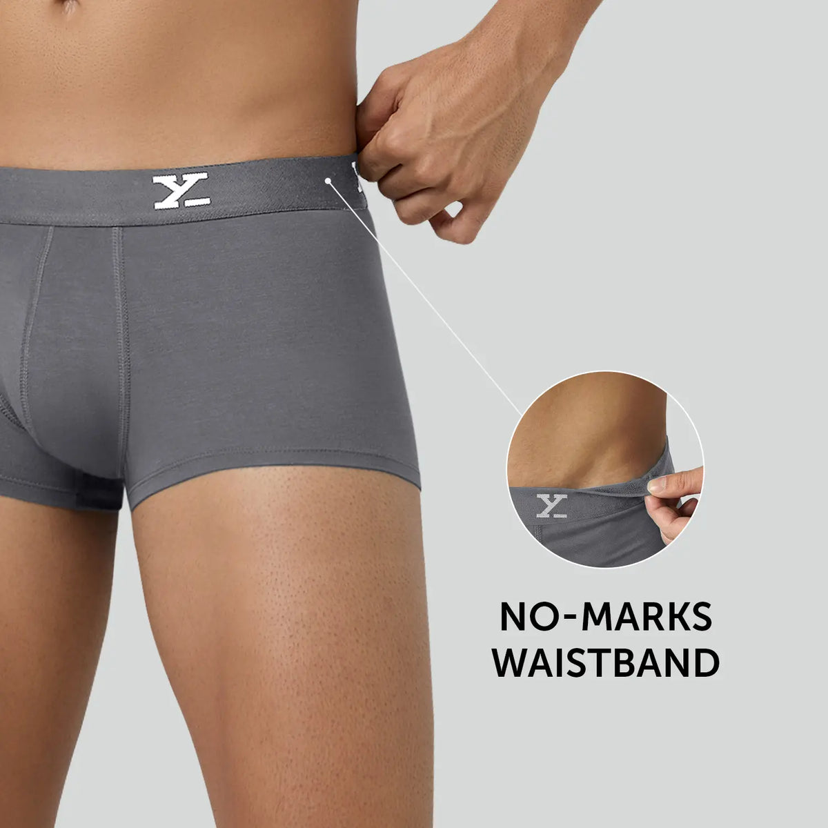 XYXX Cloudsoft Modal Trunks - Charcoal Grey - view 4