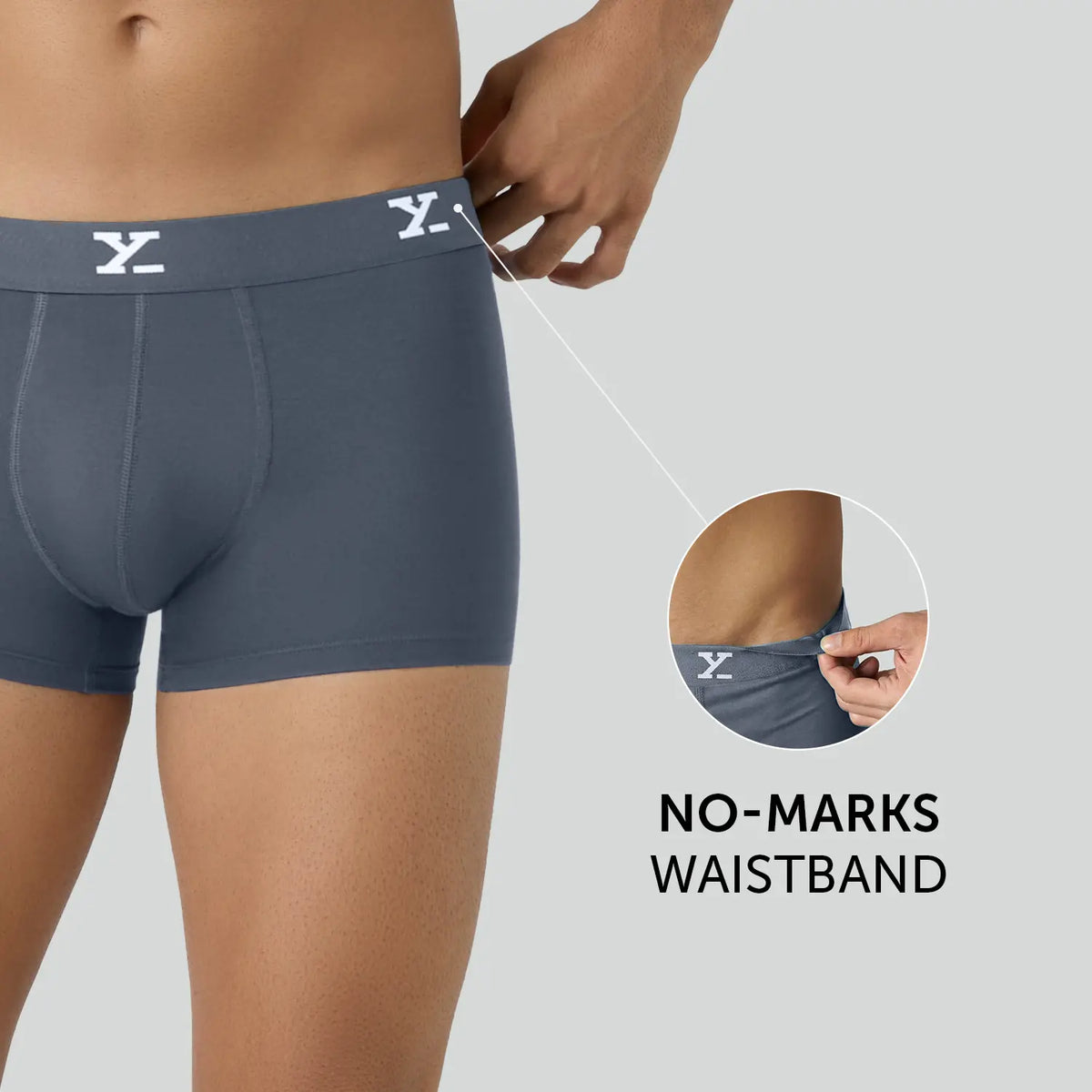XYXX Cloudsoft Modal Trunks - Slate Blue - view 4