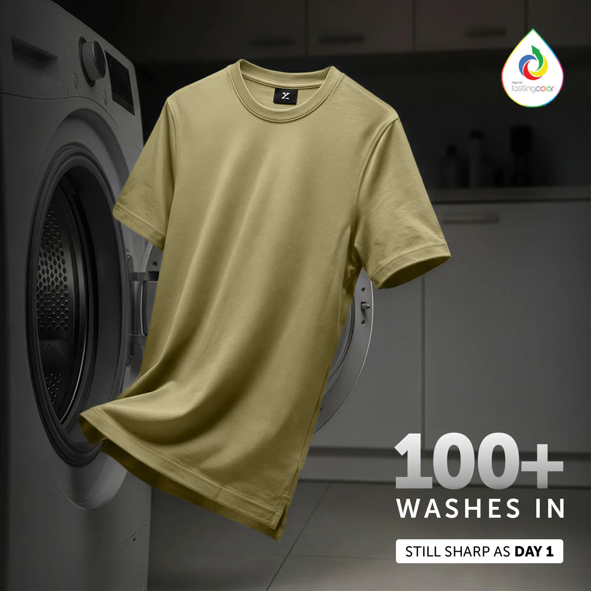XYXX Iconique Supima Cotton T-shirt Moss Brown - view 3