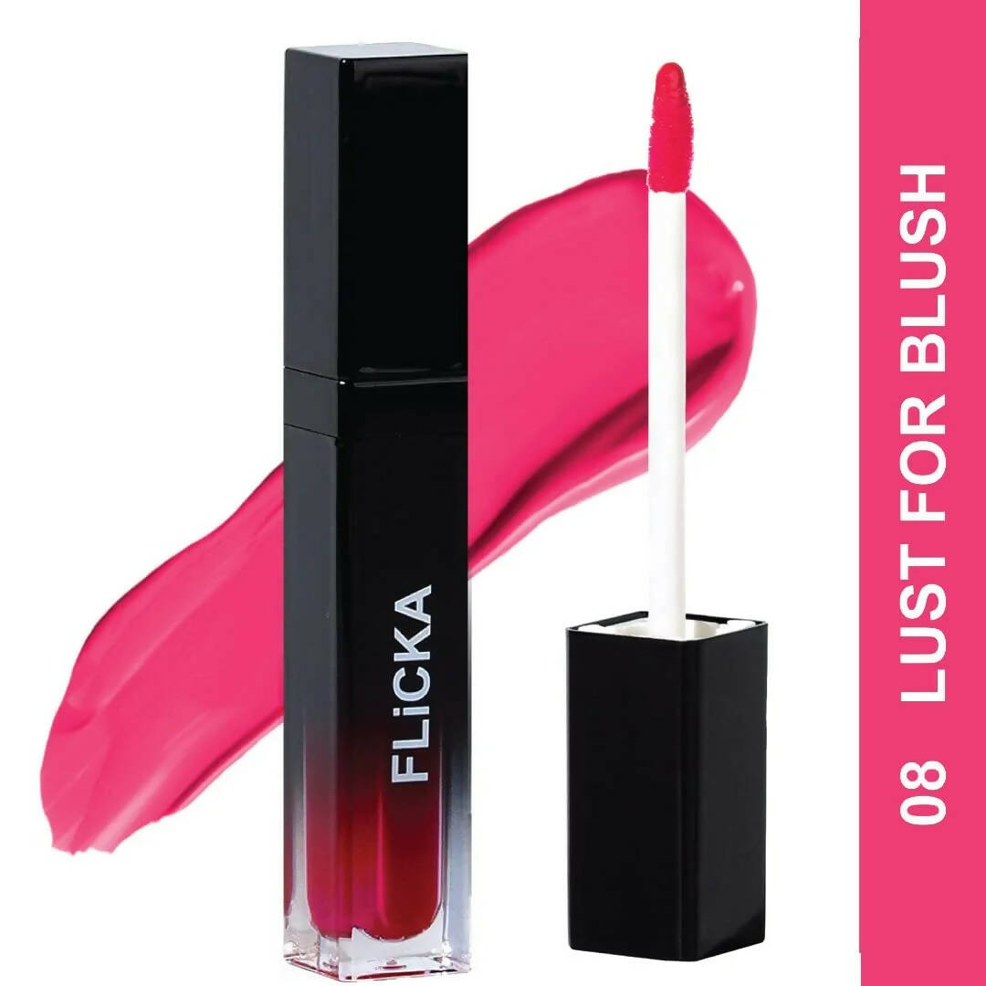 FLiCKA Set and Attack Liquid Matte Lipstick 08 Lust For Blush | Pink