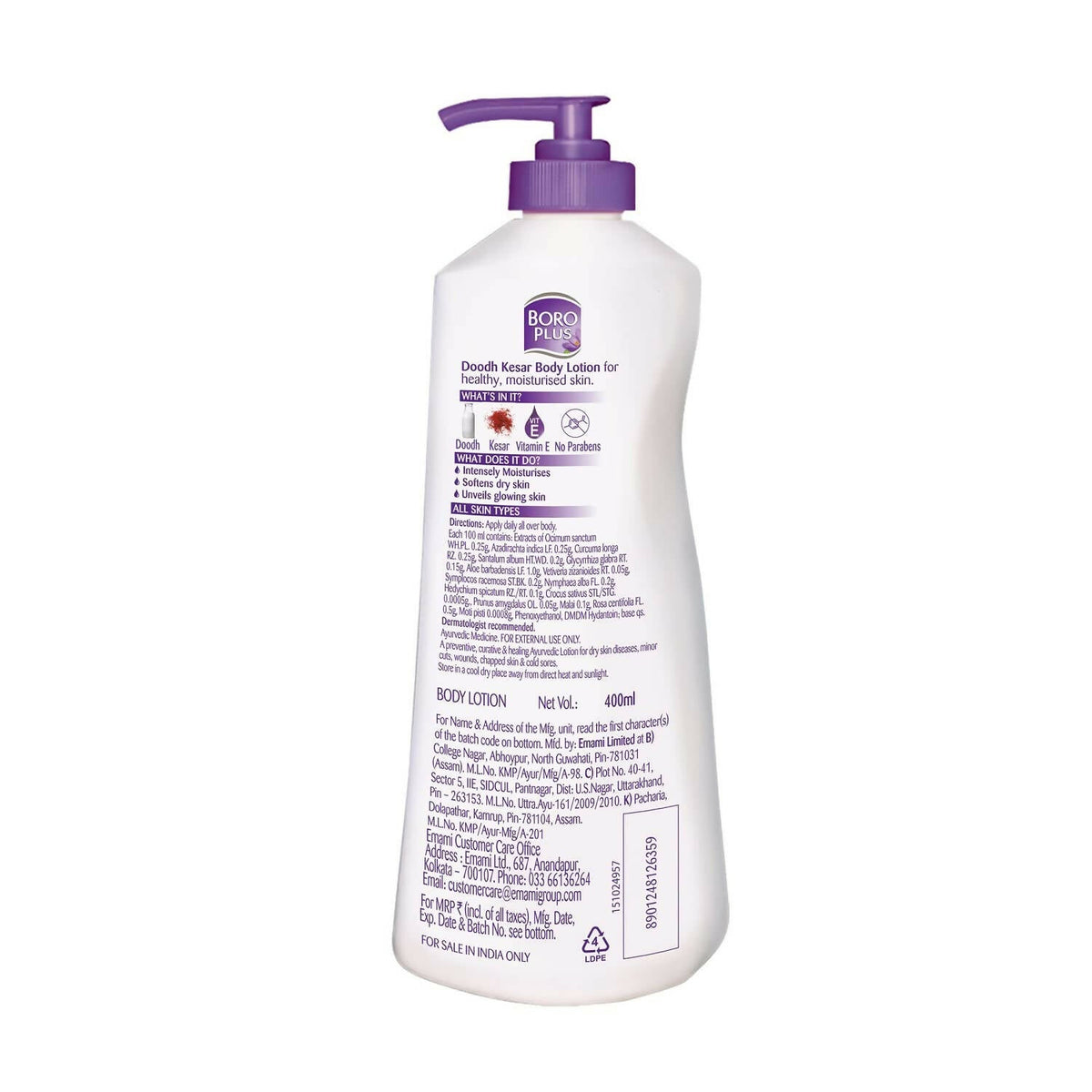 BoroPlus Dhoodh Keshar Body Lotion - PUSHMYCART