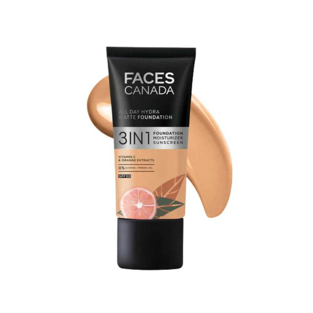 Faces Canada All Day Hydra Matte Foundation-Golden Beige 032 