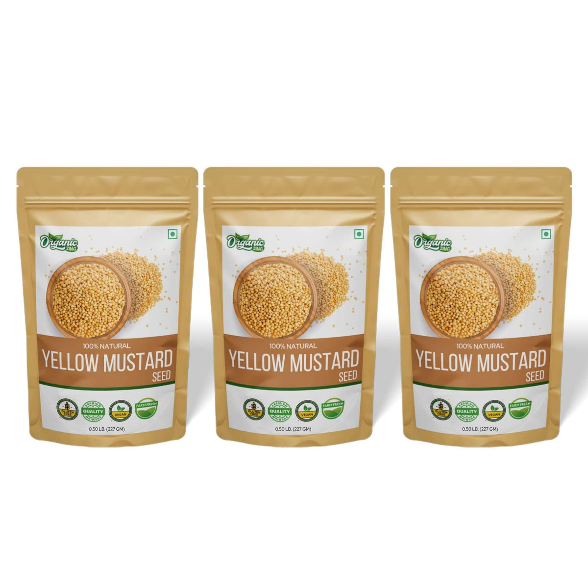 Organic Zing Yellow Mustard Seeds