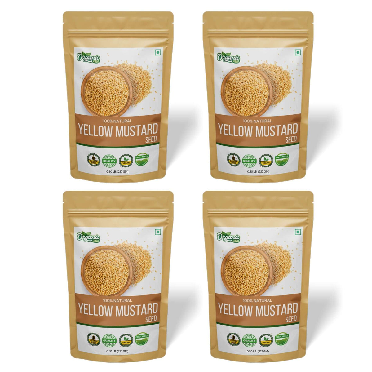 Organic Zing Yellow Mustard Seeds