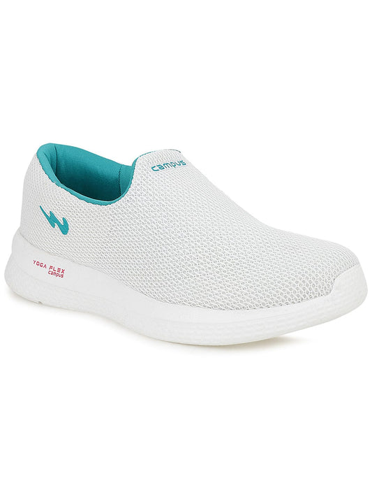Campus ZOE PLUS White Womens Walking Shoes