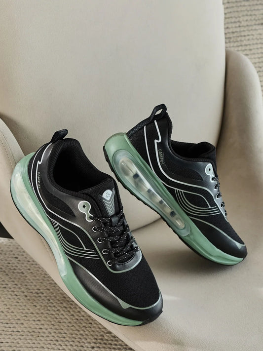 Campus ZOVIK Black Mens Running Shoes