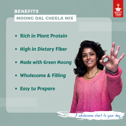 Nutty Yogi Moong Dal Cheela Mix 400g