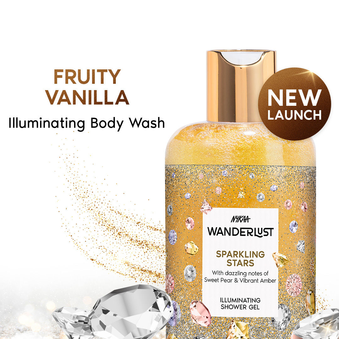 Wanderlust Sparkling Stars Body Wash (Berries, Caramel)
