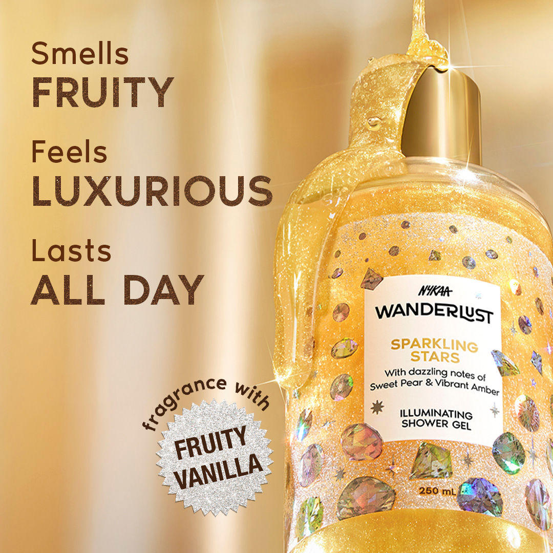 Wanderlust Sparkling Stars Body Wash (Berries, Caramel)
