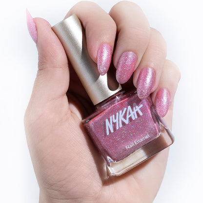 Nykaa Glitter Nail Enamel (9ml) - PUSHMYCART