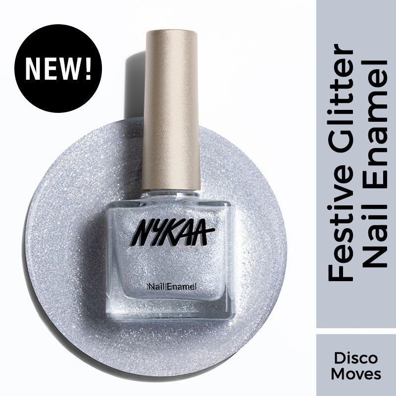 Nykaa Glitter Nail Enamel (9ml) - PUSHMYCART