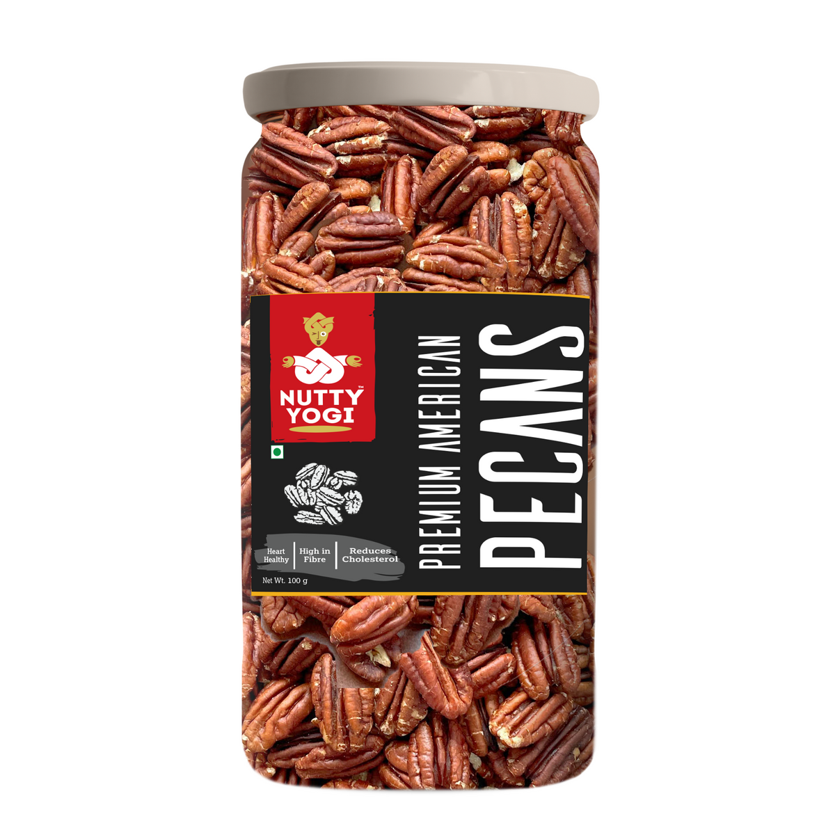 Nutty Yogi Premium American Pecans 100 GM