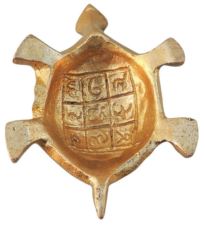 Brass Showpiece Red Tortoise 0.16kg - PUSHMYCART