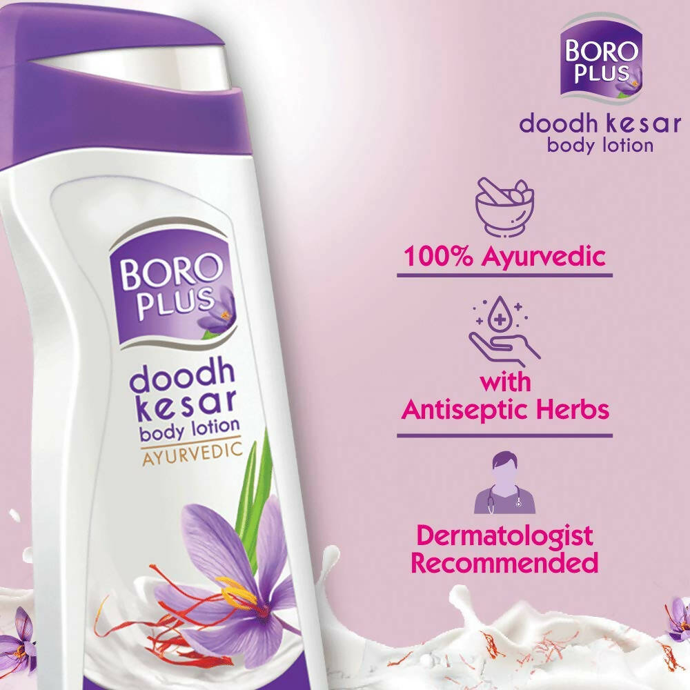 BoroPlus Dhoodh Keshar Body Lotion - PUSHMYCART