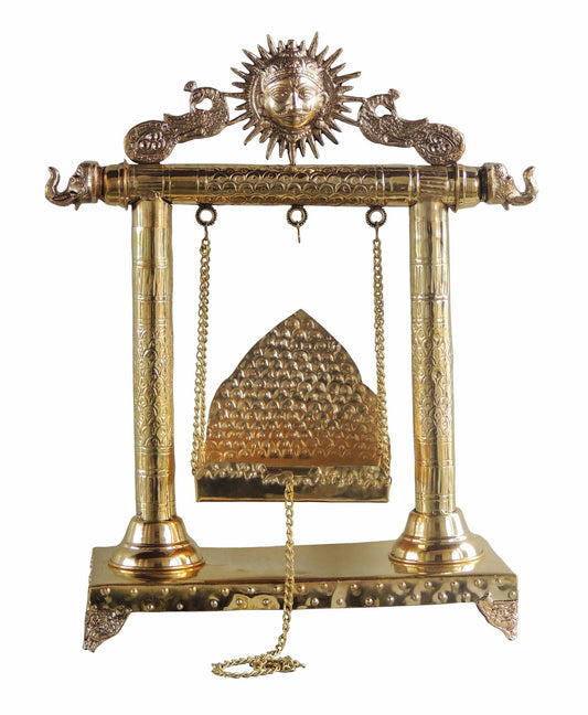 Brass Laddu Gopal Jhula For God Idol 3.08kg