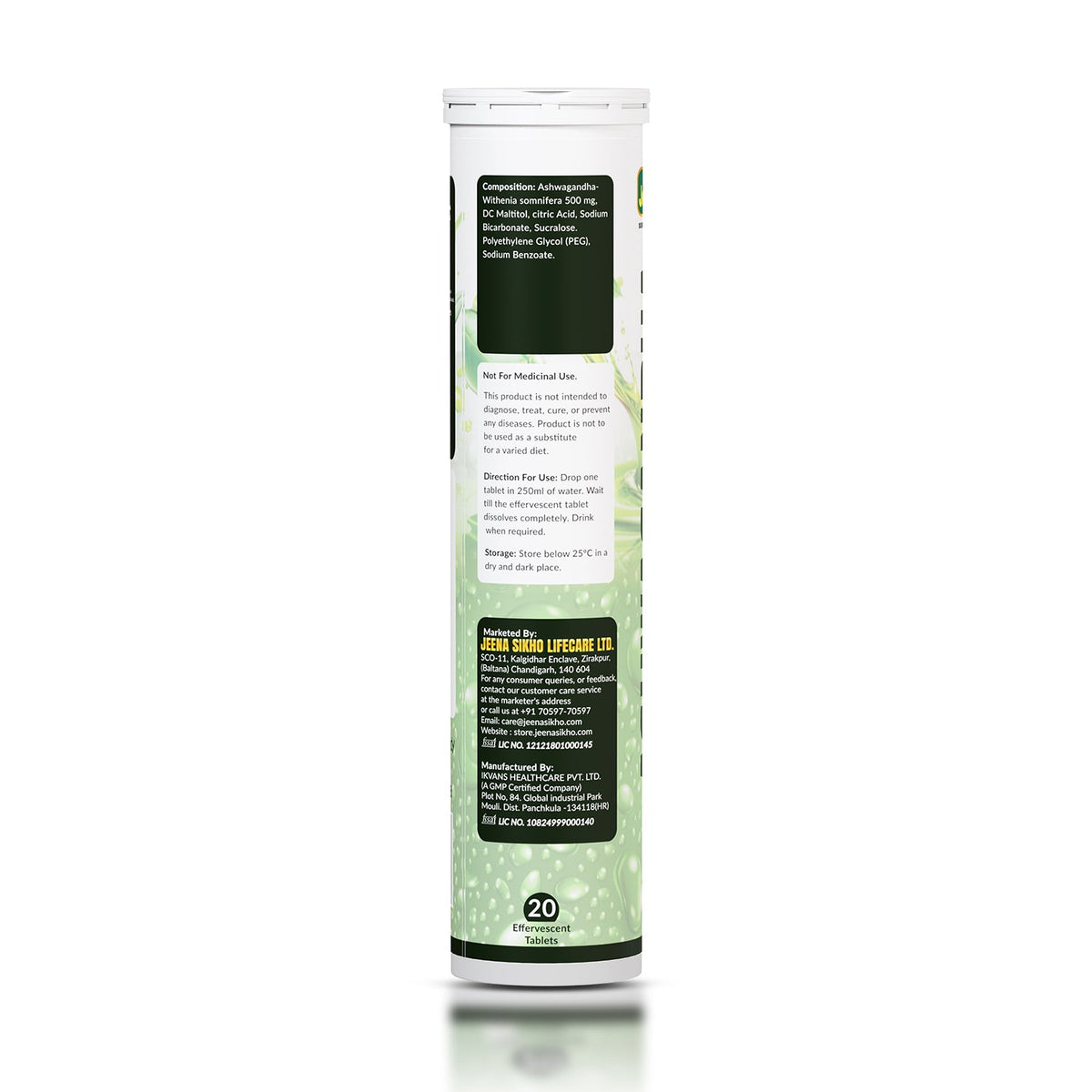 Jeena Sikho Ashwagandha Effervescent Tablets