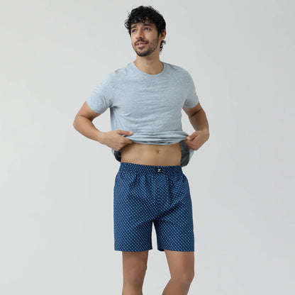 XYXX Astor Combed Cotton Boxer Shorts Arrow Blue - view 3