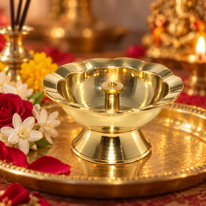 Brass Diya Deepak For Pooja 66gm