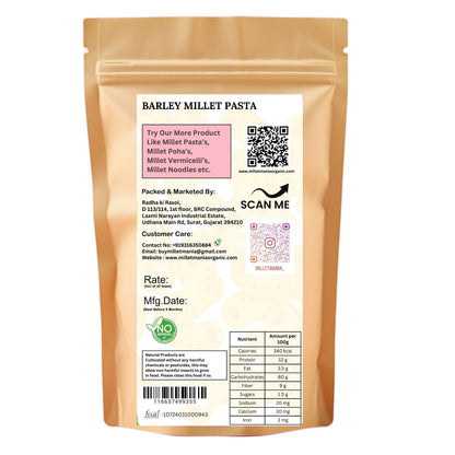 Millet Mania Barley Pasta