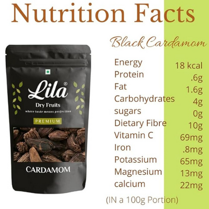 Lila Dry Fruits Black Cardamom