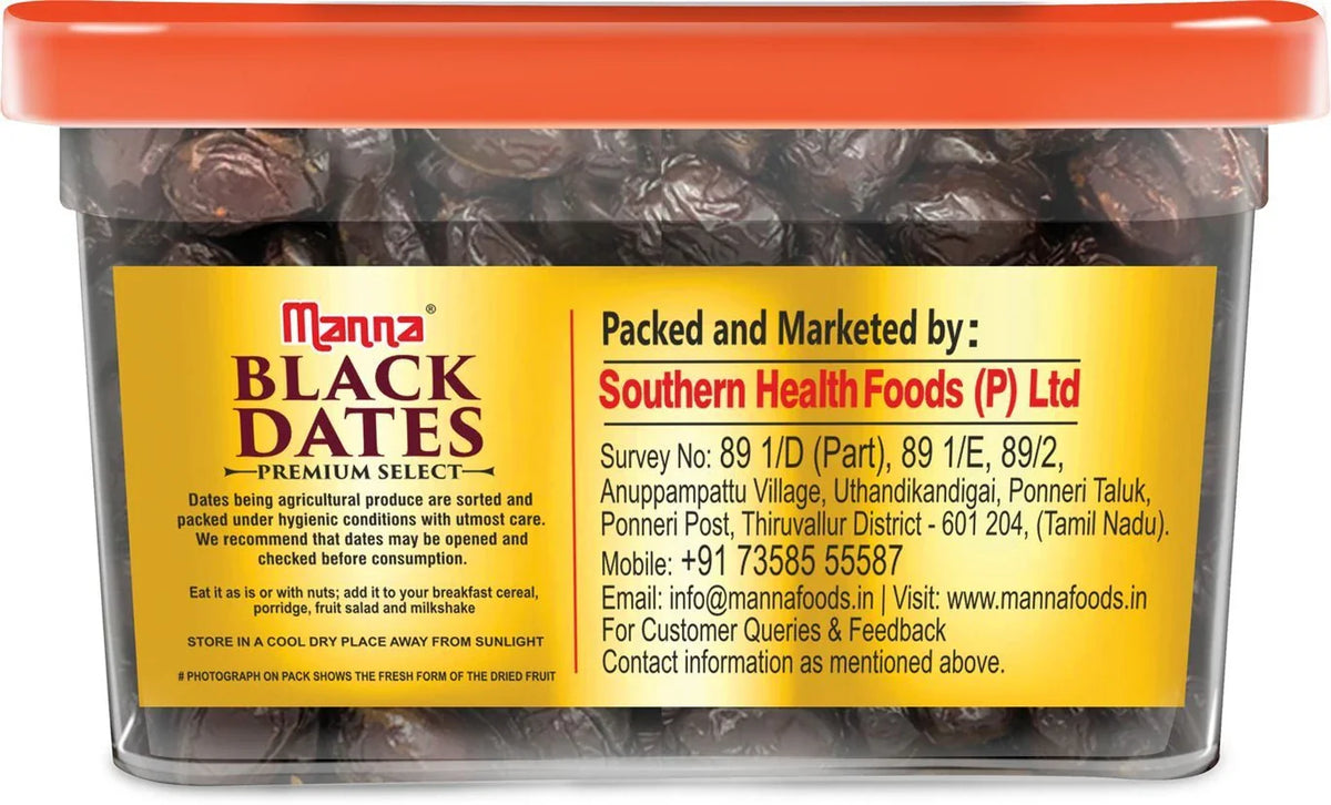 Manna Foods Black Dates
