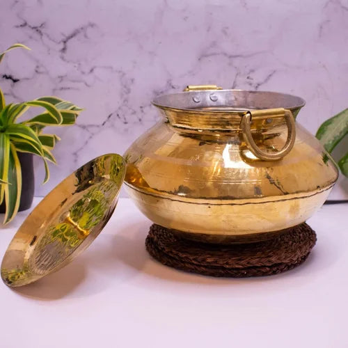 Brass Biriyani Handi (Paanai-Pot) - PUSHMYCART