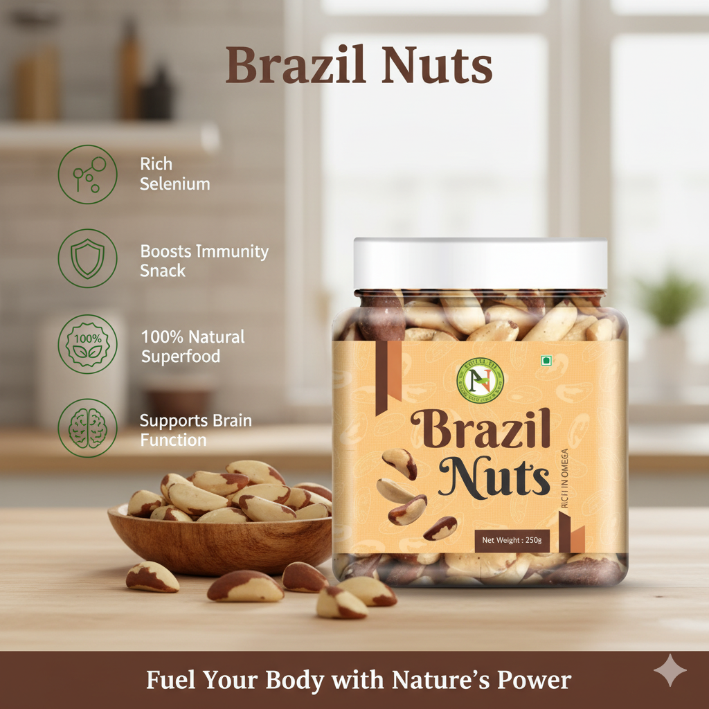 NatureVit Brazil Nuts | Premium Grade A | Rich in Selenium