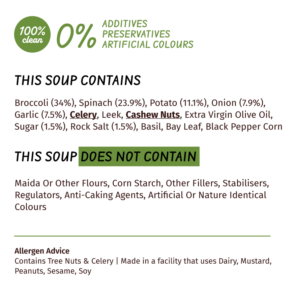 Simplify Foods Spinach & Broccoli Soup - PUSHMYCART