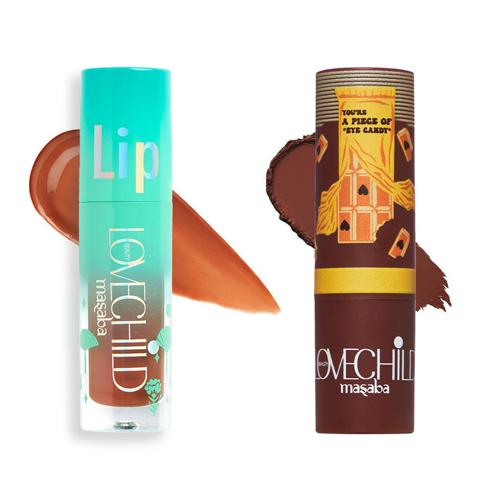 LoveChild Nudey Cocoa Pout Lips Combo 