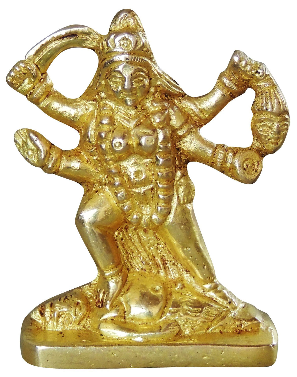 Brass Kali Maa God Idol Statue 0.145kg