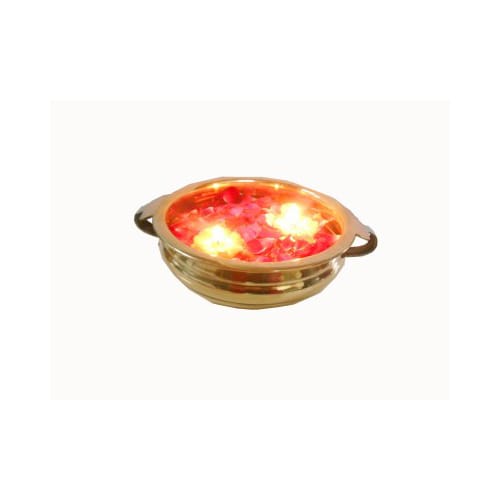 Brass Urli for Floral and Candle 0.61kg - PUSHMYCART