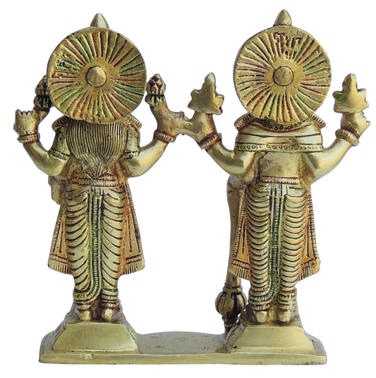 Brass Vishnu Laxmi ji Idol 1.64kg