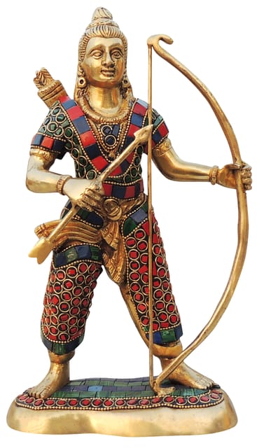 Brass Sri Ram Statue Idol 2.5Kg - PUSHMYCART