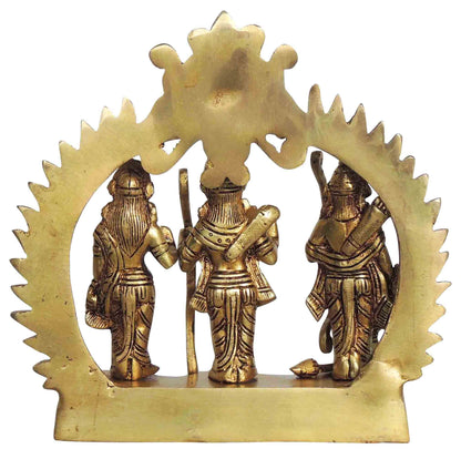 Brass Ram Darbar God Idol Statue 1.84Kg