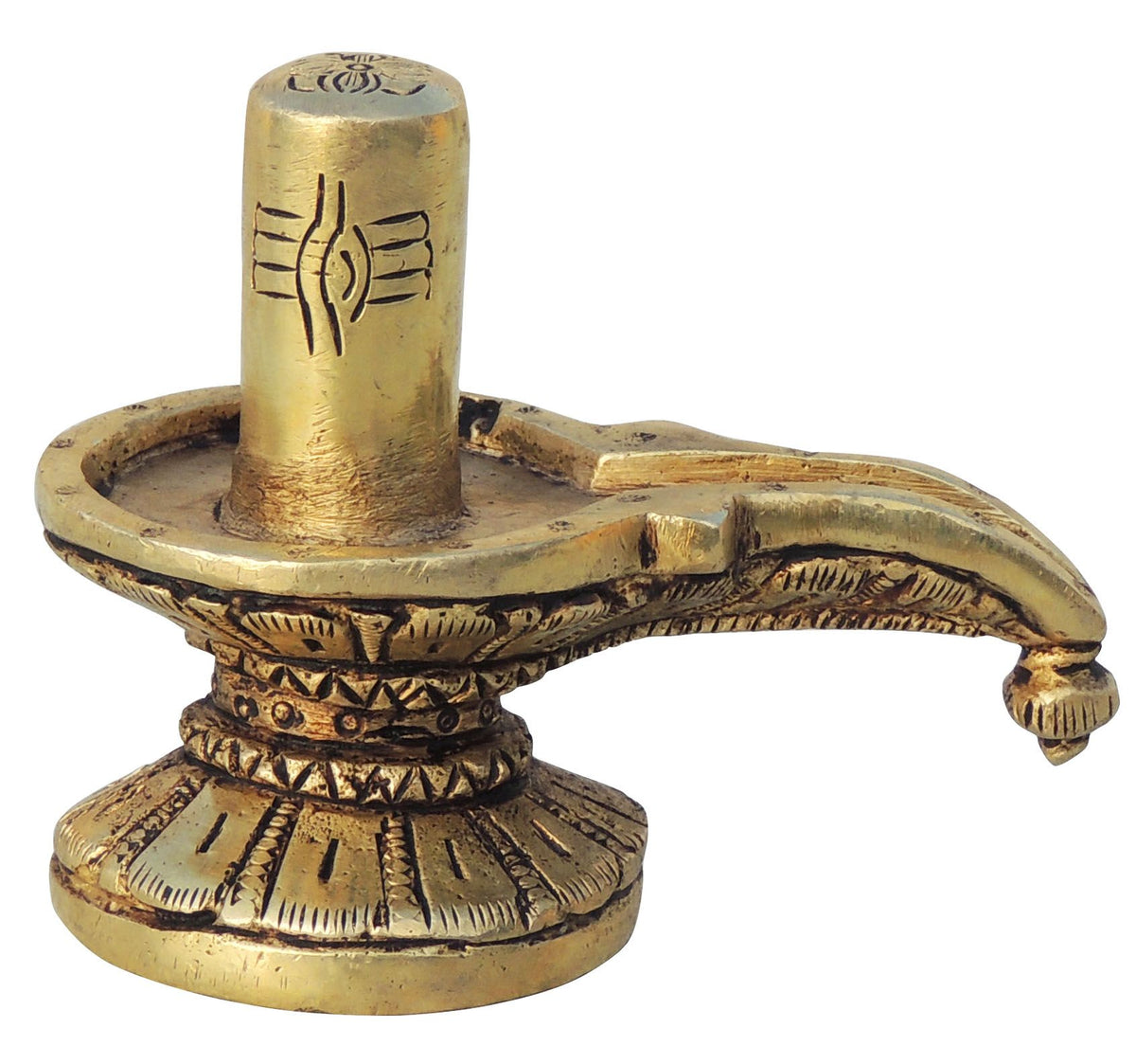 Brass Shivling God Idol Statue 0.64Kg