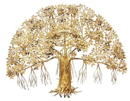 Brass Wall Hanging Showpiece Tree Statue 20.6 Kg - PUSHMYCART
