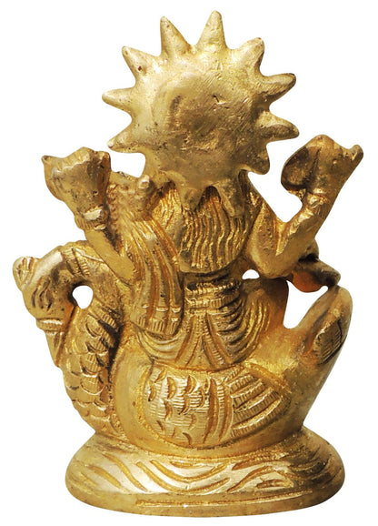 Brass Saraswati Ji Statue 0.3Kg