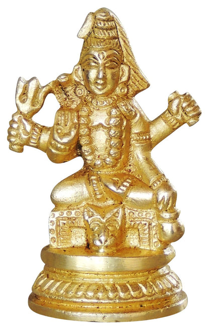 Brass Shiv Ji Idol Statue 0.14Kg - PUSHMYCART