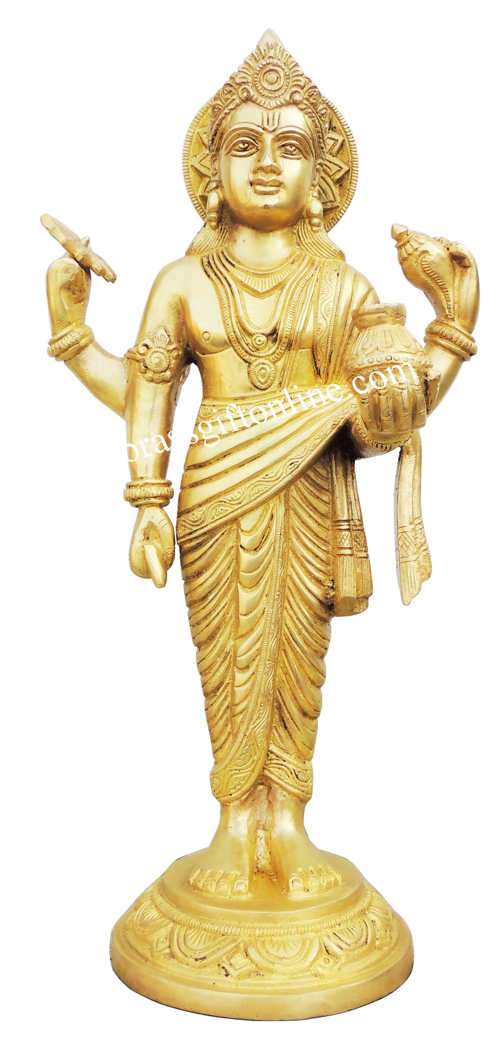 Brass Dhanvantri Ji 4.315Kg