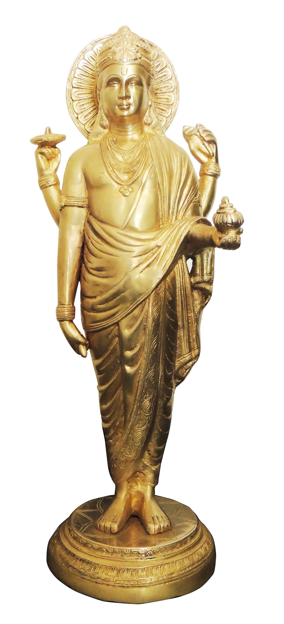 Brass Dhanvantri Ji Idol 7.16Kg