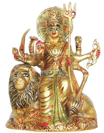 Brass Durga Ji God Idol Statue 1.36Kg